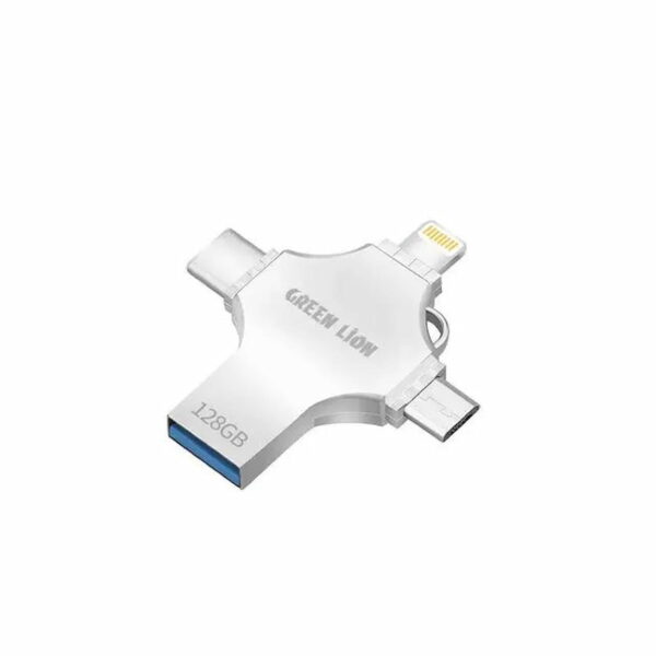 فلش مموری گرین لاین مدل GN4IN1USB128 ظرفیت ۱۲۸ گیگابایت
