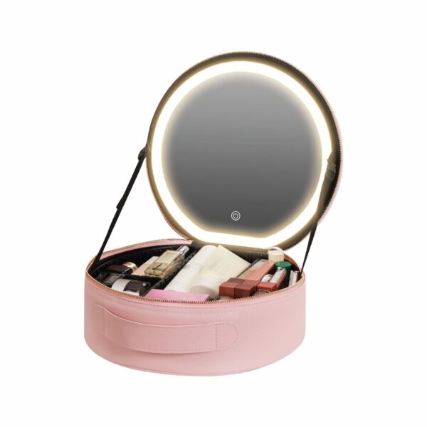 کیف لوازم آرایش با آینه چراغ دار گرین لاین - Green Lion Makeup Organizer Pro